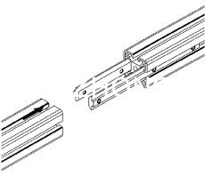 Connector Link 10 - 10 Aluminum Extrusion Profiles Anodic Oxidation