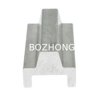 Transportation Extruded Aluminium Profile Guide Rail Anodic Oxidation Surface