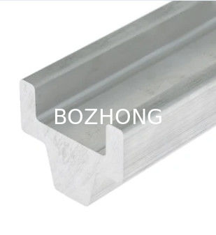 Transportation Extruded Aluminium Profile Guide Rail Anodic Oxidation Surface